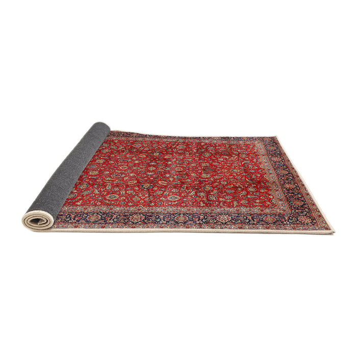 Sideview of Traditional Light Copper Gold Persian Rug, tr2222