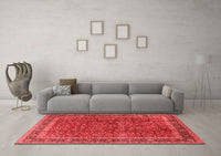 Machine Washable Persian Red Traditional Rug, wshtr2222red