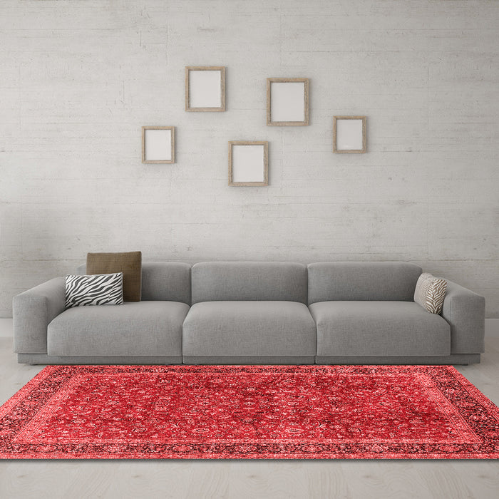 Traditional Red Washable Rugs