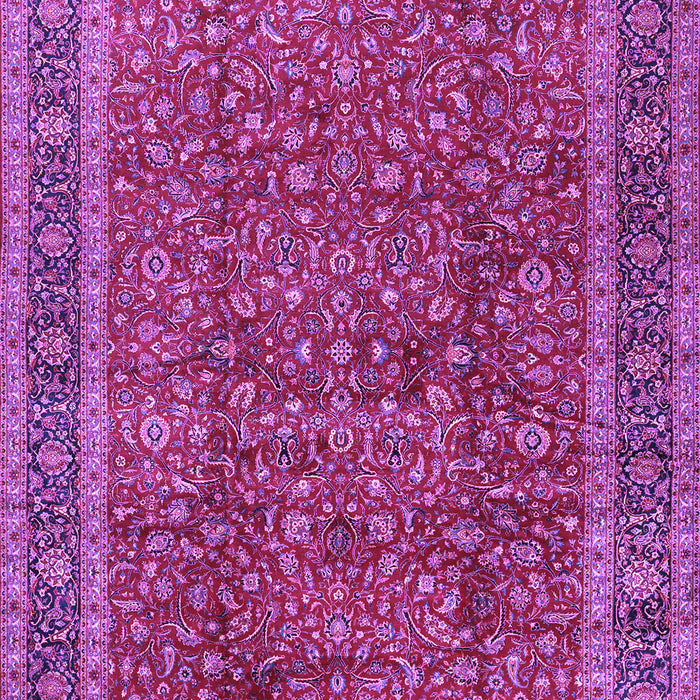 Machine Washable Persian Purple Traditional Area Rugs, wshtr2222pur