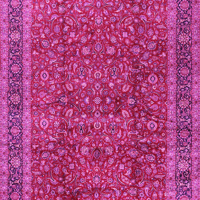 Machine Washable Persian Pink Traditional Rug, wshtr2222pnk