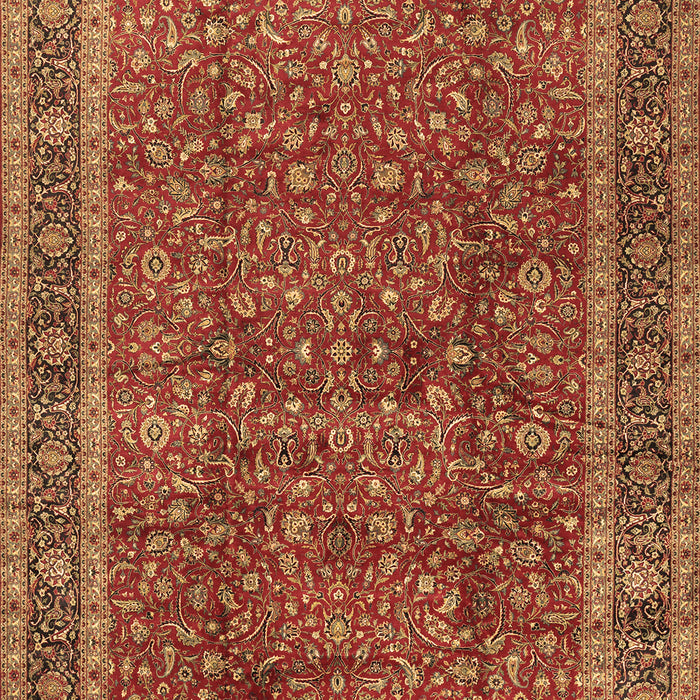 Machine Washable Persian Brown Traditional Rug, wshtr2222brn