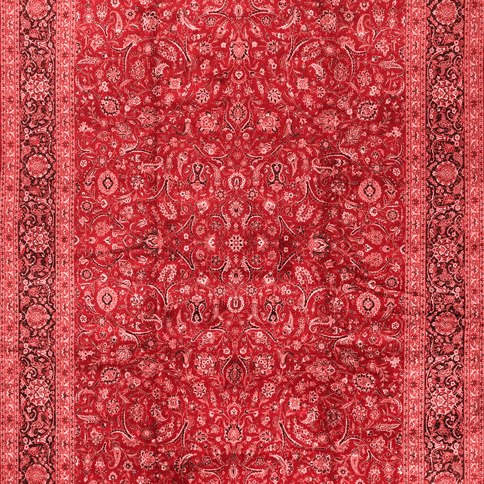 Machine Washable Persian Red Traditional Rug, wshtr2222red