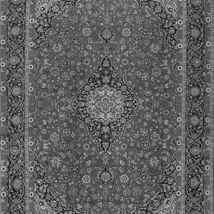Serging Thickness of Machine Washable Medallion Gray Traditional Rug, wshtr2223gry