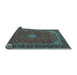 Sideview of Medallion Light Blue Traditional Rug, tr2223lblu