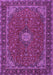 Medallion Purple Traditional Rug, tr2223pur