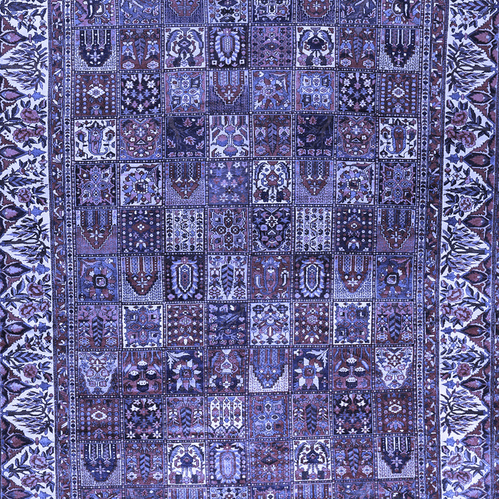Machine Washable Persian Blue Traditional Rug, wshtr2224blu