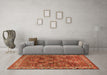 Machine Washable Persian Orange Traditional Area Rugs in a Living Room, wshtr2224org