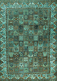 Persian Turquoise Traditional Rug, tr2224turq