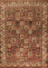 Machine Washable Persian Brown Traditional Rug, wshtr2224brn