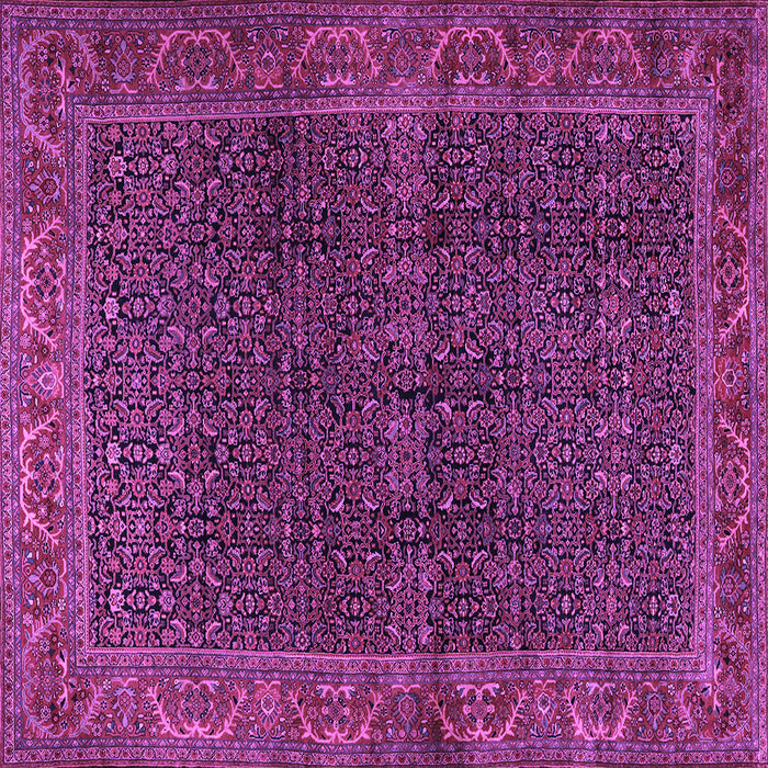 Square Persian Purple Traditional Rug, tr2225pur