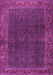 Machine Washable Persian Purple Traditional Area Rugs, wshtr2225pur