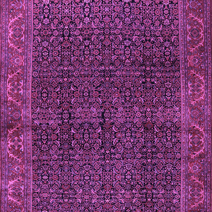Machine Washable Persian Purple Traditional Area Rugs, wshtr2225pur