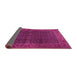 Sideview of Persian Pink Traditional Rug, tr2225pnk