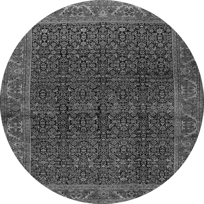 Machine Washable Persian Gray Traditional Rug, wshtr2225gry