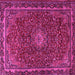 Square Persian Pink Traditional Rug, tr2226pnk