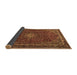 Sideview of Persian Brown Traditional Rug, tr2226brn