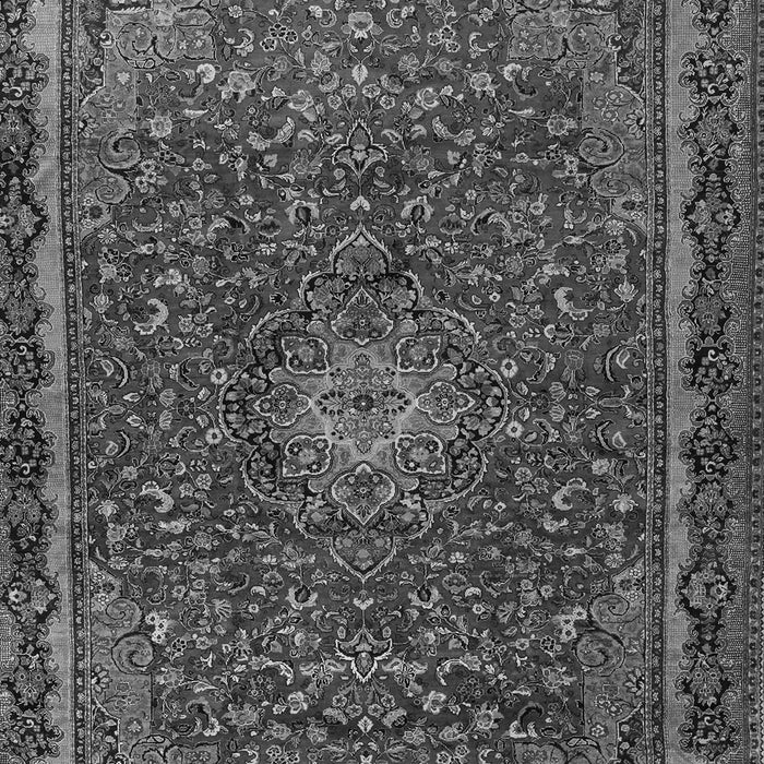 Serging Thickness of Machine Washable Persian Gray Traditional Rug, wshtr2226gry
