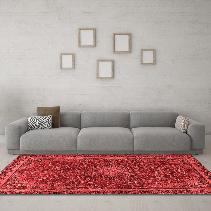 Traditional Red Washable Rugs