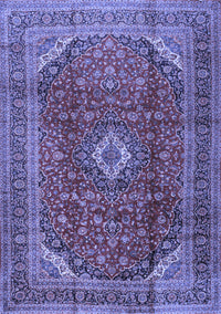 Medallion Blue Traditional Rug, tr2227blu