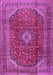 Machine Washable Medallion Purple Traditional Area Rugs, wshtr2227pur