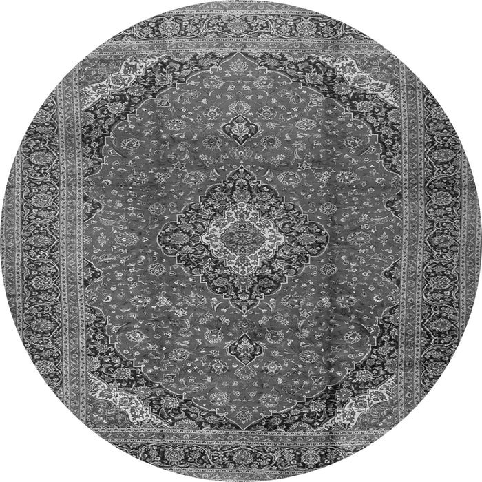 Square Medallion Gray Traditional Rug, tr2227gry