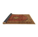 Sideview of Medallion Brown Traditional Rug, tr2227brn