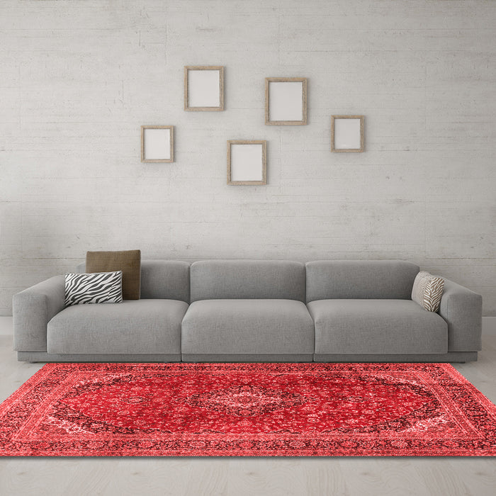 Traditional Red Washable Rugs