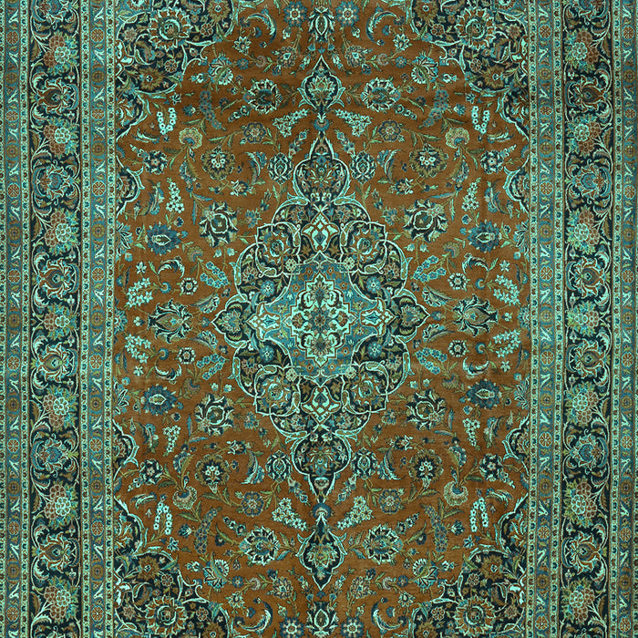 Medallion Turquoise Traditional Rug, tr2228turq