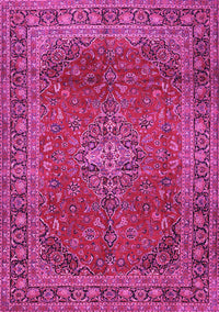 Medallion Pink Traditional Rug, tr2228pnk