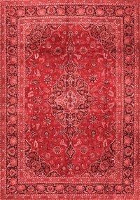 Medallion Red Traditional Rug, tr2228red