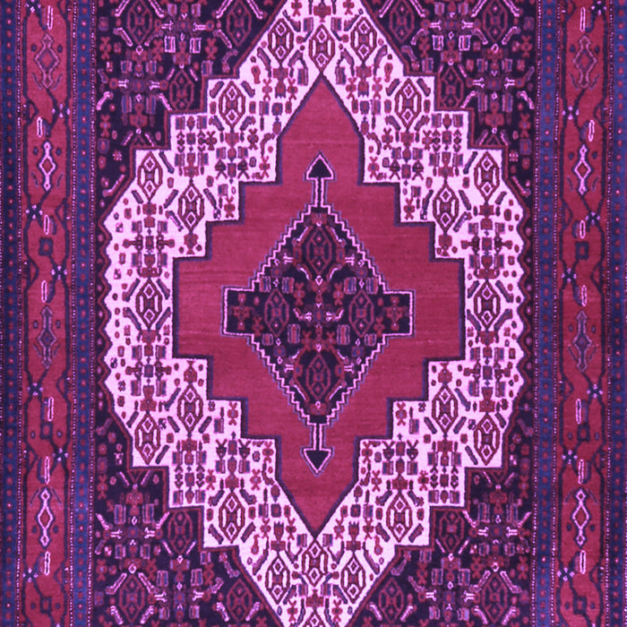 Machine Washable Persian Purple Traditional Area Rugs, wshtr2229pur