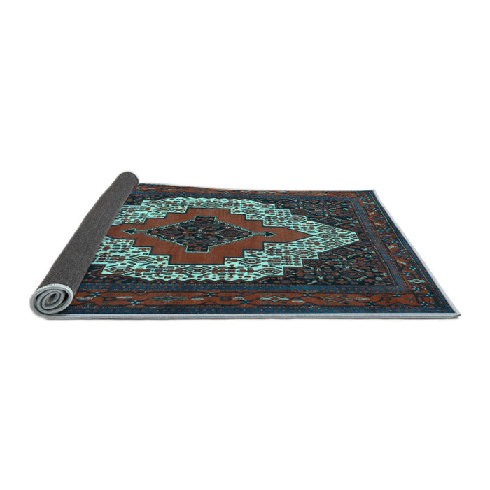 Sideview of Persian Light Blue Traditional Rug, tr2229lblu