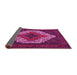 Sideview of Persian Pink Traditional Rug, tr2229pnk