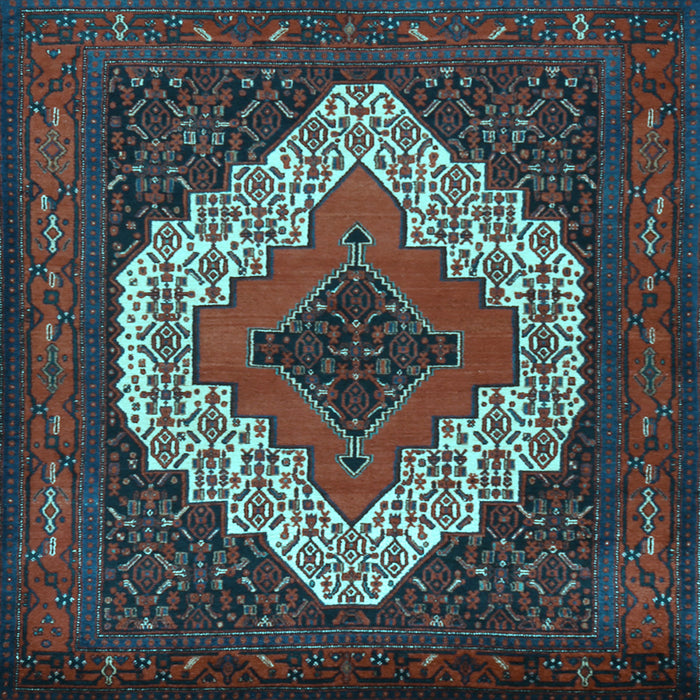 Square Persian Light Blue Traditional Rug, tr2229lblu