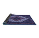Sideview of Persian Blue Traditional Rug, tr2229blu