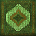 Serging Thickness of Persian Green Traditional Rug, tr2229grn