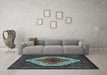 Machine Washable Persian Light Blue Traditional Rug in a Living Room, wshtr2229lblu