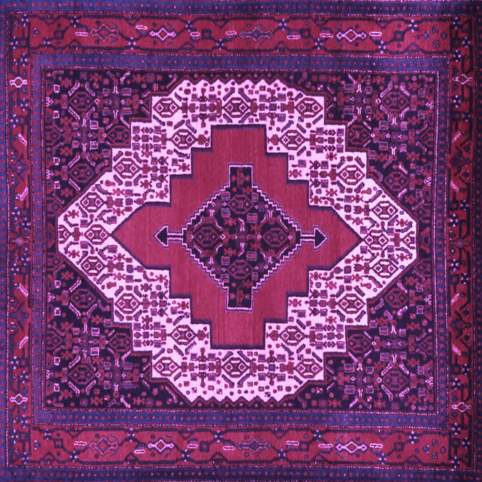 Square Persian Purple Traditional Rug, tr2229pur