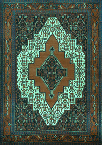 Persian Turquoise Traditional Rug, tr2229turq