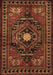 Machine Washable Persian Brown Traditional Rug, wshtr222brn