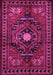 Machine Washable Persian Pink Traditional Rug, wshtr222pnk