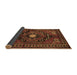 Sideview of Persian Brown Traditional Rug, tr222brn