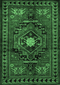 Persian Emerald Green Traditional Rug, tr222emgrn