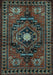 Machine Washable Persian Light Blue Traditional Rug, wshtr222lblu