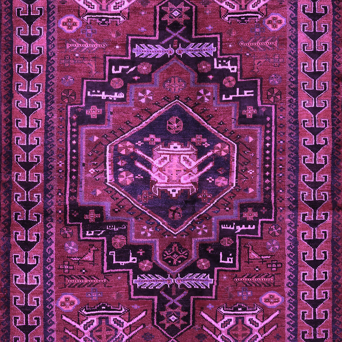 Machine Washable Persian Purple Traditional Area Rugs, wshtr222pur