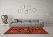 Machine Washable Persian Orange Traditional Area Rugs in a Living Room, wshtr222org