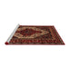 Sideview of Machine Washable Traditional Sienna Brown Rug, wshtr2230