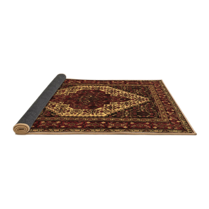 Sideview of Persian Brown Traditional Rug, tr2230brn