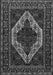 Serging Thickness of Machine Washable Persian Gray Traditional Rug, wshtr2230gry